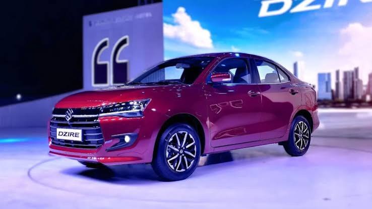 Red Maruti Suzuki Dzire self drive car rental in Ongole